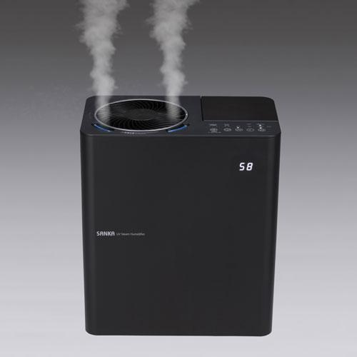 加湿器 SANKA SSH-8100UVBK サーキュレーター付きUVパワースチーム加湿
