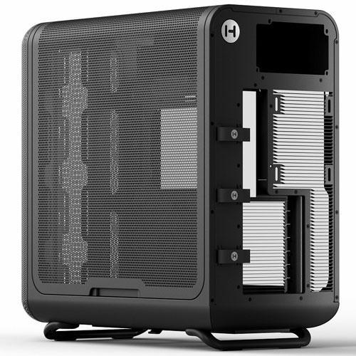 HYTE PCケース HYTE X50 Pitch Black [E-ATX ラウンドデザインPCケース