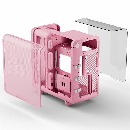 ★残り在庫1点★新品未開封 ピンク PCケース E-ATX対応ガラス HYTE PCケース HYTE X50 Strawberry Milk [E-ATX ラウンドデザインPC