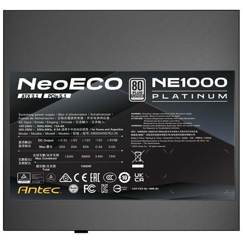 Antec（アンテック） PC電源ユニット ANTEC NE1000 PLATINUM ATX 3.1