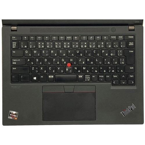 ノートPC レノボ・ジャパン ★中古パソコン・Aランク★20XJS0B400 [ThinkPad X13 Gen2(Ryzen 7 PRO 5850U 32GB SSD1TB 13.3 Windows10Pro 30日保証)]の画像