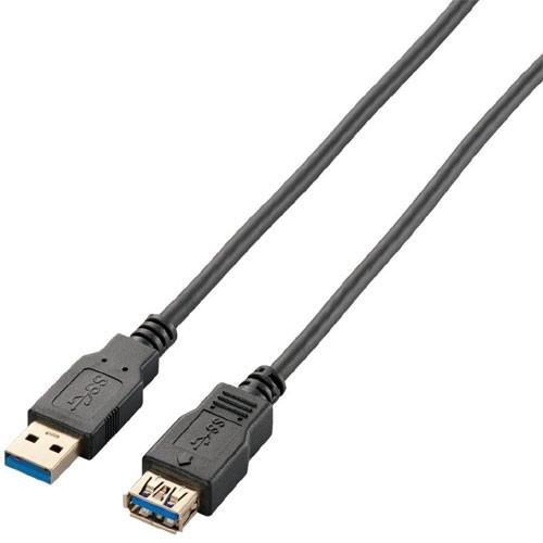 USBケーブル エレコム USB3-E10BK [USB3.0延長ケーブル(A-A)/1m/ブラック]｜etrend-y