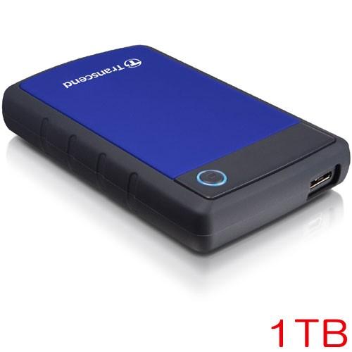 ポータブルHDD トランセンド TS1TSJ25H3B [StoreJet 25H3 USB 3.0 1TB]｜etrend-y