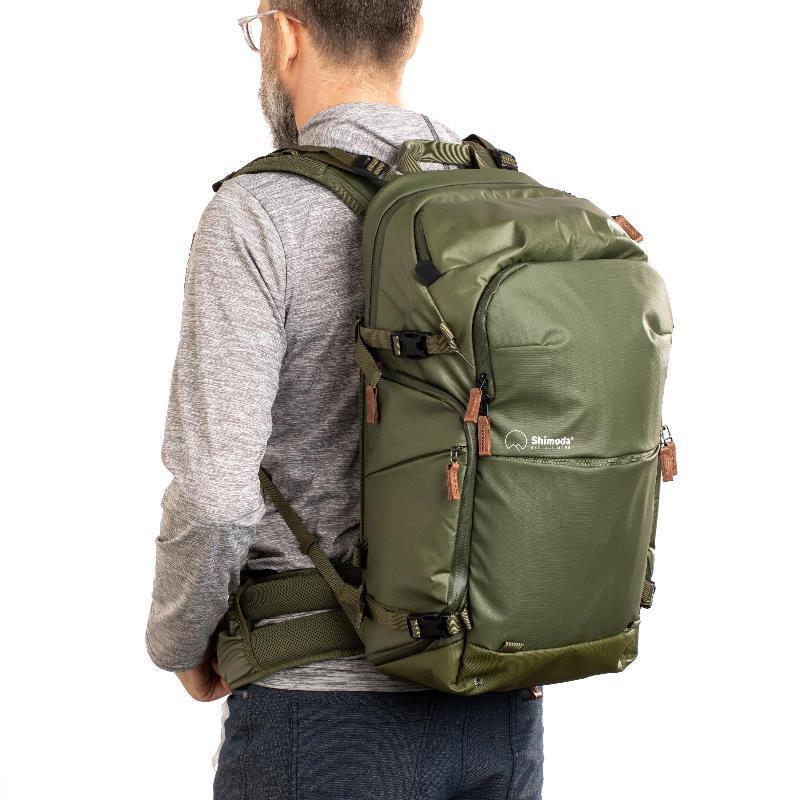 カメラバッグ カメラリュック 撮影 カメラ  一眼レフ Shimoda Explore V2 30 スターターキット アーミーグリーン 520-157の画像