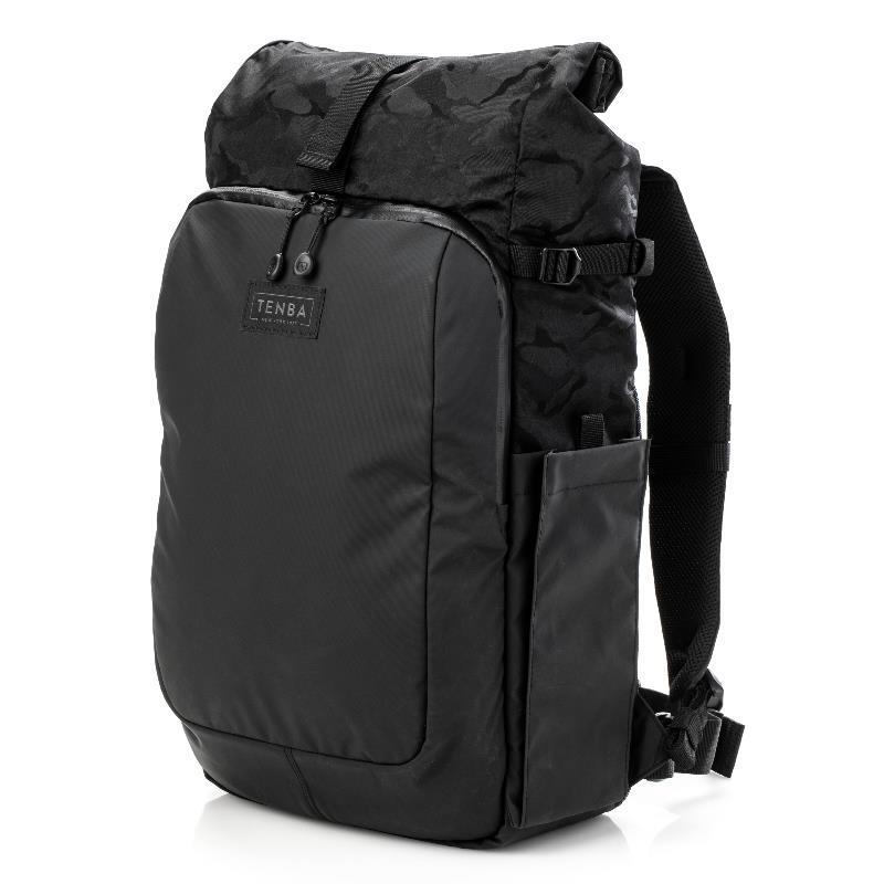 カメラバッグ  撮影 カメラ  一眼レフ ミラーレス TENBA フルトンv2 All Weather バックパック 16L ブラック ブラックカモ 637-738 カメラバッグ リュック｜etsumi-store