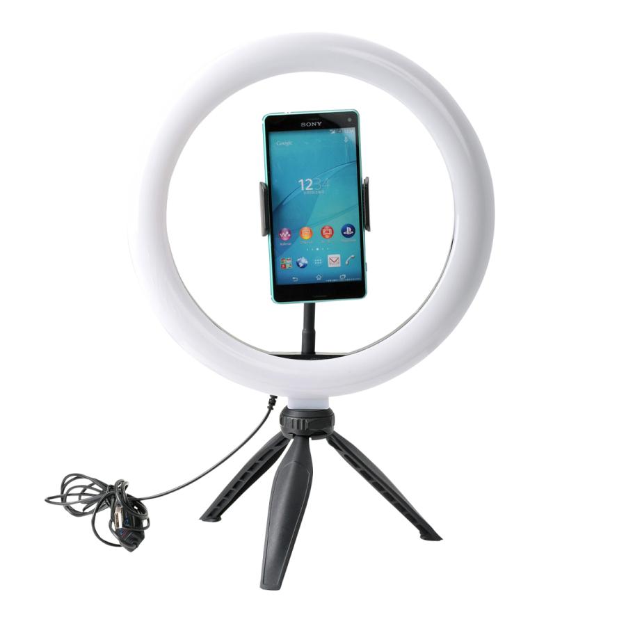 Ledリングライト 10インチ ミニ三脚セット 自撮り Sns 配信 メイクアップ 照明 三脚 Youtube 撮影 キット オンライン 会議 メイク スマホ ホルダー 動画 写真 Ne 2287 エツミ ヤフー店 通販 Yahoo ショッピング
