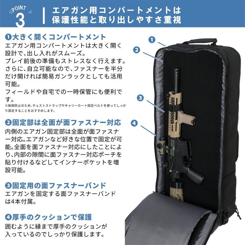 カメラバッグの機能を活かした ガンバッグ 】 サバイバルゲーム ガン