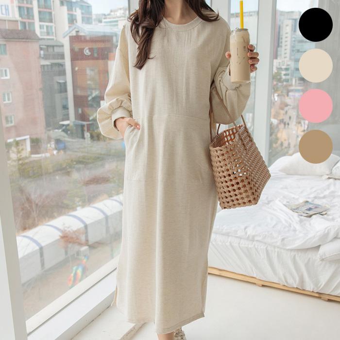 綿100 ポケット付 マタニティ スウェット ワンピース 部屋着 パジャマ ルームウェア 無地 臨月 妊婦服 Sdm Sdm Ette 通販 Yahoo ショッピング