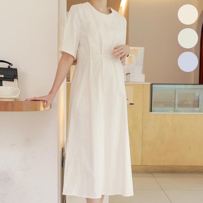 綿100 ポケット付 マタニティ タック入 ワンピース 半袖 オフィス フォーマル ロング フレア 白 妊婦服 Sdm102 Sdm102 Ette 通販 Yahoo ショッピング