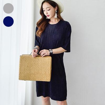 授乳服 ワンピース 夏 安い 光沢 プリーツ 上品 ロング 五分丈 大きいサイズ 妊婦服 Sdn712 Www Vkbi Ba