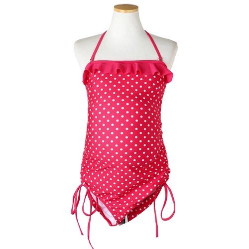 マタニティ 服 水着 パッド付 ワンピース型 ドット 安い オシャレ ホルターネック スイムウェア フリル 大きいサイズ メール便可 So101 So101 Ette 通販 Yahoo ショッピング