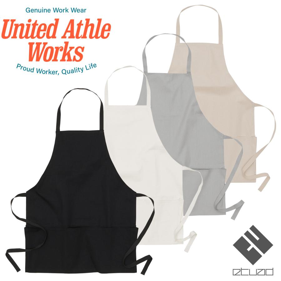 United Athle Works ユナイテッドアスレワークス ソフトキャンバスビブエプロン 1396-01 F｜etuad