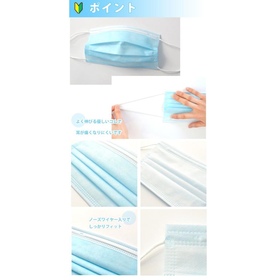 大切な人にマスクを送りましょう 送料無料 マスク 在庫あり 10枚入り 即納 買い足し 毎日使える 10日分 プリーツマスク 不織布マスク 使い捨てマスク ブルー |  | 08