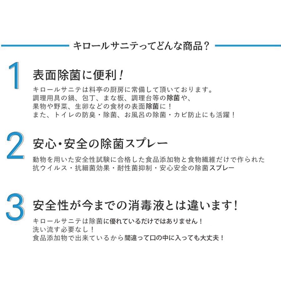 除菌スプレー 静岡大学発ベンチャー開発 キロールサニテ100ｍｌ 白金ナノ配合 アルコールフリーで手荒れが気になる方に、おすすめのウイルス除菌｜eu-bs｜05