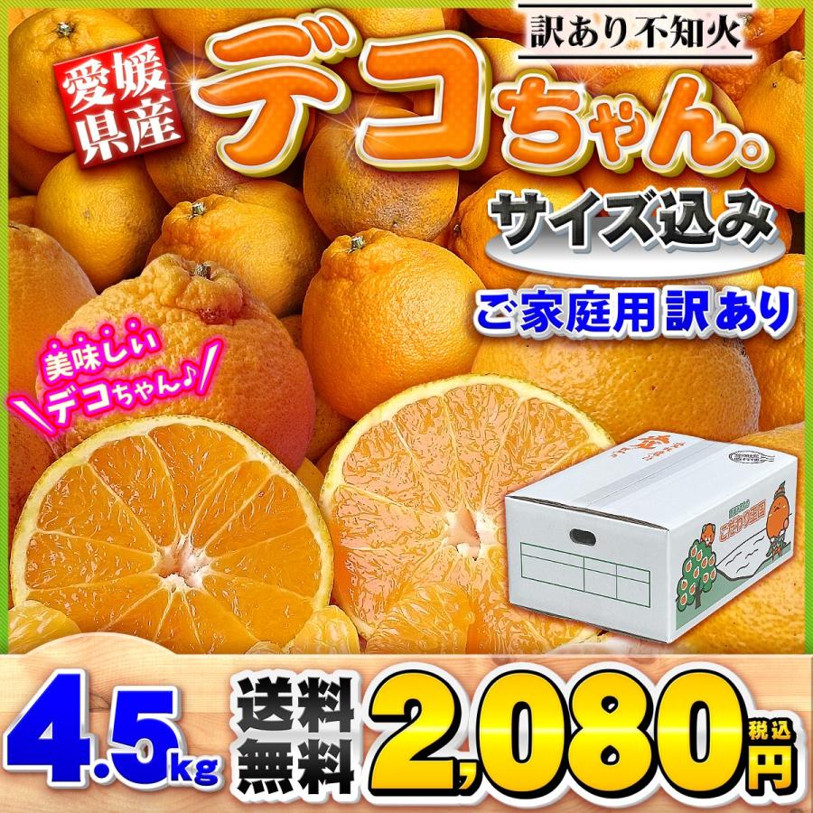 愛媛県産 デコちゃん 4.5kg 家庭用 自宅用 訳あり デコポン と同品種