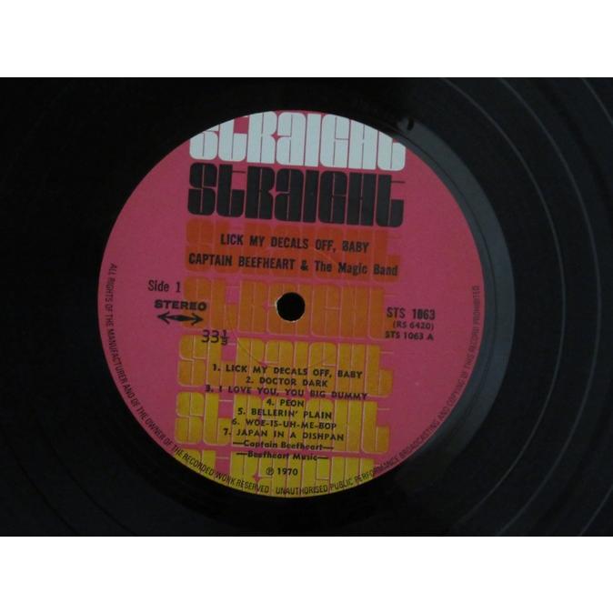 【中古レコード】 CAPTAIN BEEFHEART and MAGIC BAND / LICK MY DECALS OFF BABY CAPTAIN BEEFHEART and MAGIC BAND LICK MY DECALS OFF BABY