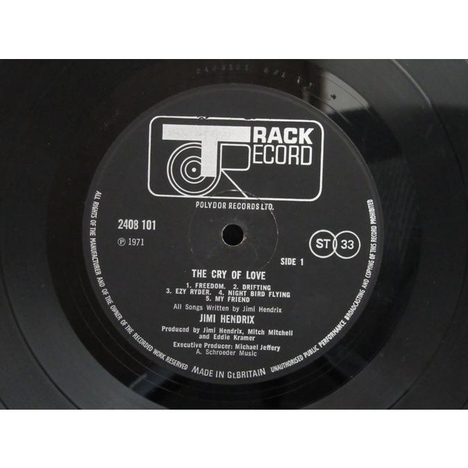 中古レコード】 Jimi HENDRIX / Cry of Love : ユークリッド Yahoo!店