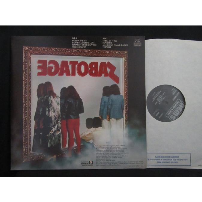 BLACK SABBATH「サボタージュ」レコード【特価】 中古 中古レコード】 BLACK SABBATH / Sabotage : ユークリッド Yahoo