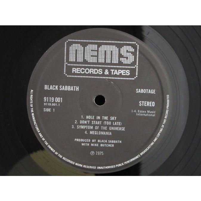 BLACK SABBATH「サボタージュ」レコード【特価】 中古 9/14(水)【中古ハードロック/BOXセット】BLACK SABBATH