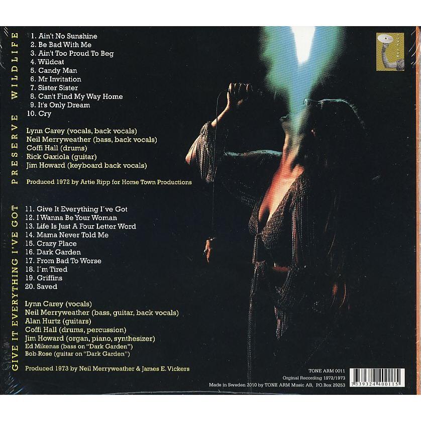 新品CD】 MAMA LION / PRESERVE WILDLIFE and GIVE IT EVERYTHING I´VE