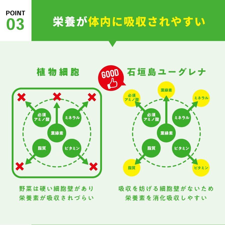 【公式】 からだにユーグレナ Green Tablet 粒タイプ 180粒 2袋セット ユーグレナ サプリメント 緑汁 ミドリムシ サプリ 青汁 KGT｜euglena-farm｜12