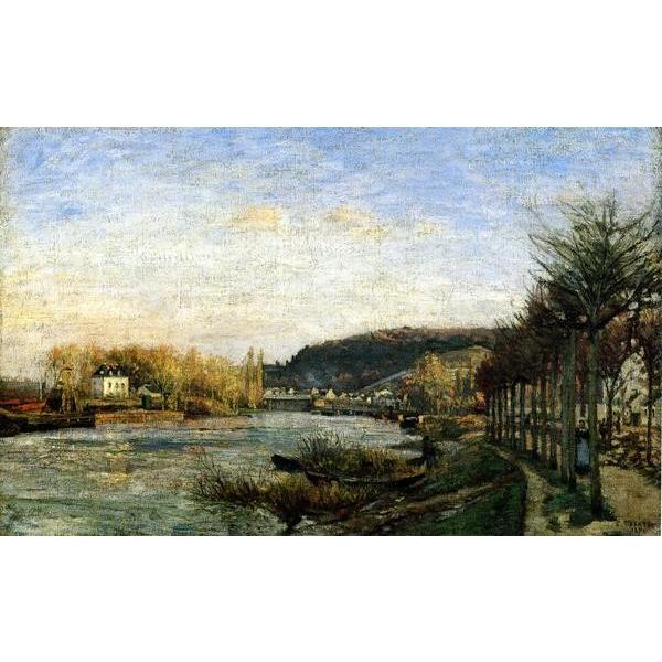 カミーユ・ピサロ、【ロンドン郊外アパー・ノーウッドのベンジ駅】 絵画