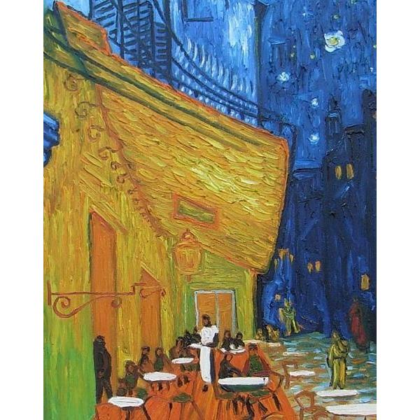 油絵 ゴッホの名作_夜のカフェテラス MA192 :MA192:絵画制作専門 油絵 ゴッホの名作_夜のカフェテラス MA192 :MA192:絵画制作専門