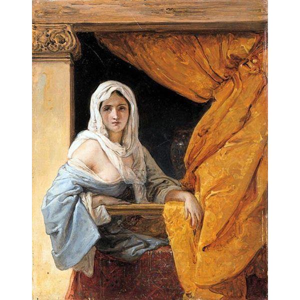 油絵 Francesco Hayez_ Odalisca ma2004