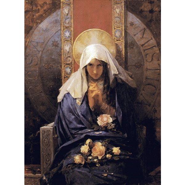 油絵 Francisco Laporta Valor_神秘主義者ローザ ma2536 油絵