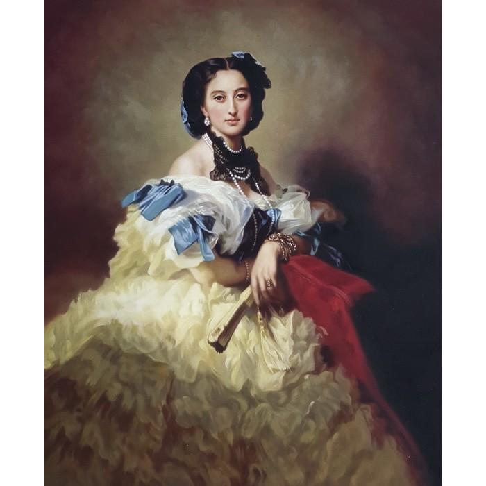 油絵 ヴィンターハルター  婦人の肖像   : 絵画制作専門ユーラシアアート   通販   !ショッピング