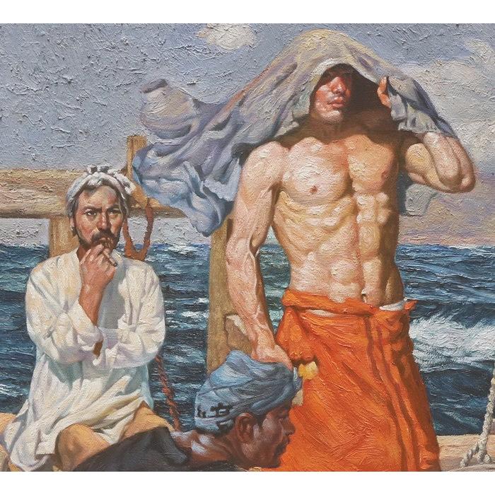 油絵 和田三造の名作_南風 MA3149 : 絵画制作専門ユーラシアアート 