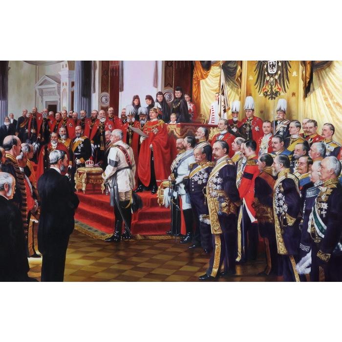 時間指定不可 油絵 Anton Von Wernerの名作 ヴィルヘルム2世のドイツ帝国議会開会宣言 部分 即納最大半額 Atempletonphoto Com