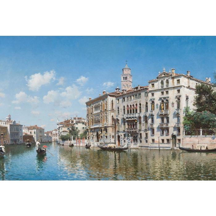 油絵 Federico del Campoの名作_ ベニスのパラッツォ・カヴァッリ-フランケッティ　MA3194