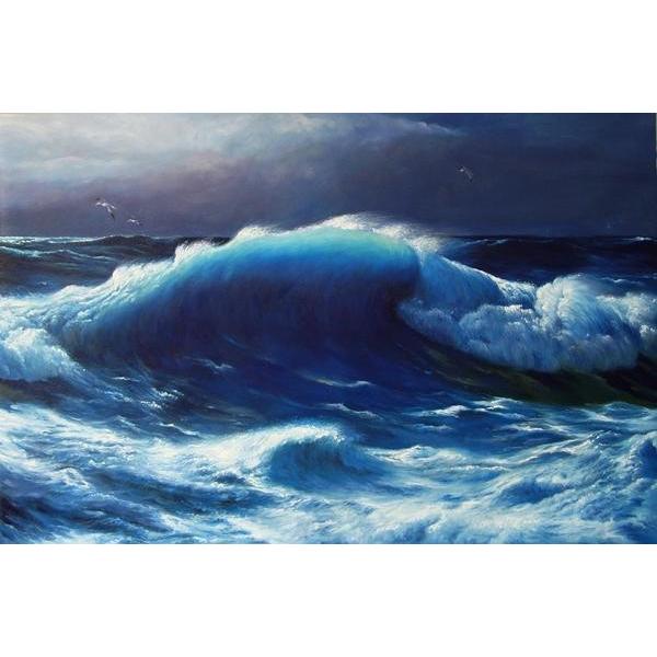 特価油絵 James Davidの名作_大西洋のうねり MA543