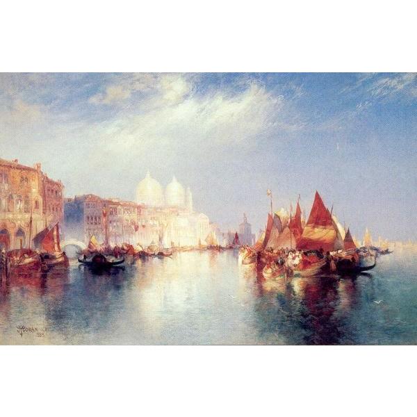 油絵 Moran Thomas_ ベニスの大運河 MA840
