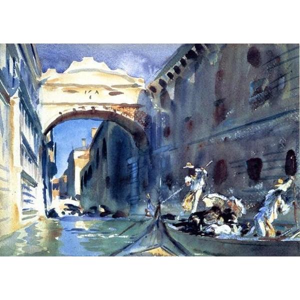 油絵 サージェントの名作_ベニスの橋 MA959 油絵 サージェントの名作_