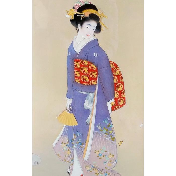 漆絵 上村松園の名作_春秋 NH223 : 絵画制作専門ユーラシア 漆絵 上村松園の名作_春秋 NH223 : 絵画制作専門ユーラシア