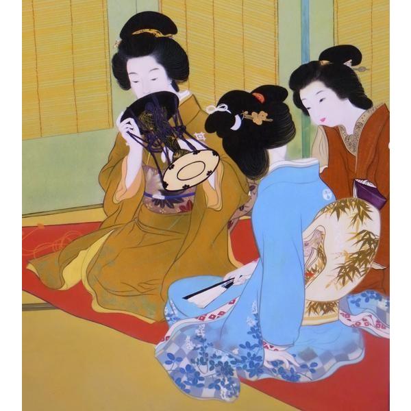 漆絵 上村松園の名作_舞仕度 NH224 : 絵画制作専門ユーラシア 漆絵 上村松園の名作_舞仕度 NH224 : 絵画制作専門ユーラシア