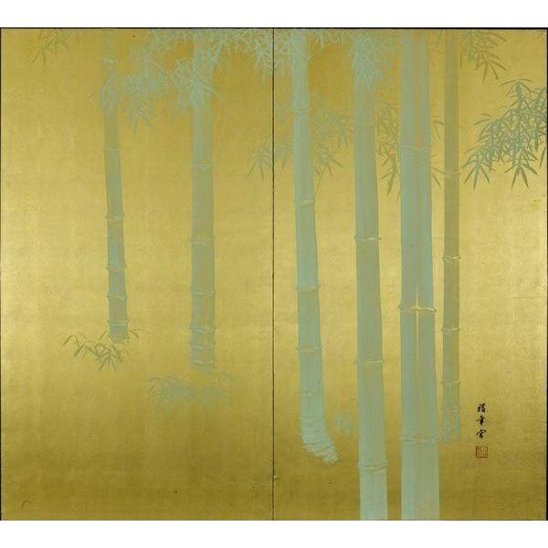 漆絵 小西福年の名作_竹図 NH253