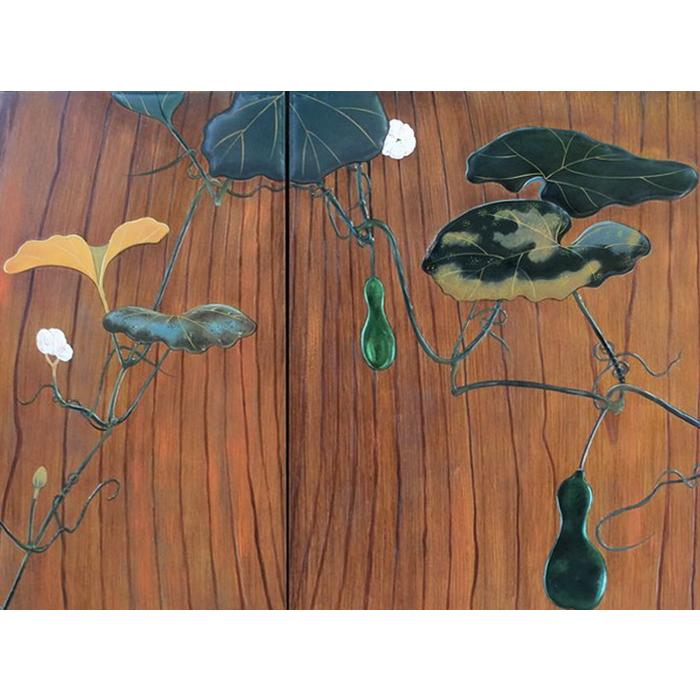 漆絵 柴田是真の名作_夕顔蒔絵 NH337 : 絵画制作専門ユーラシア