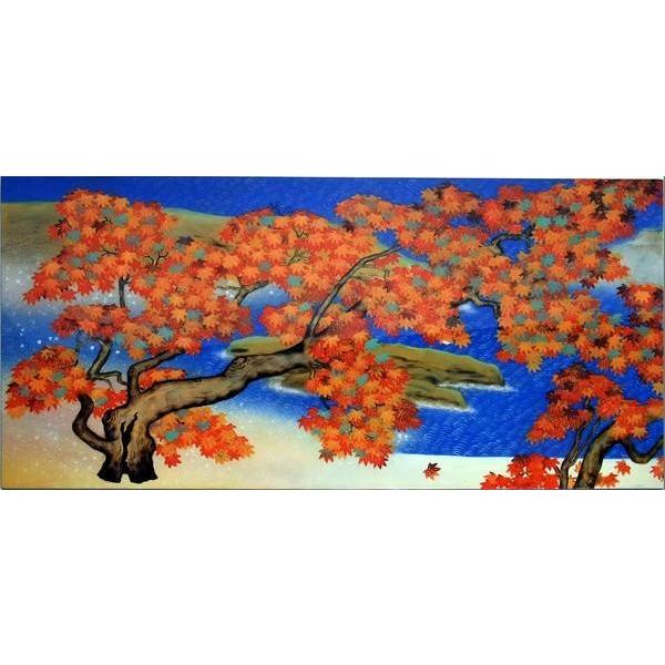 漆絵 横山大観の名曲_槭樹  NH87 日本画-絵画