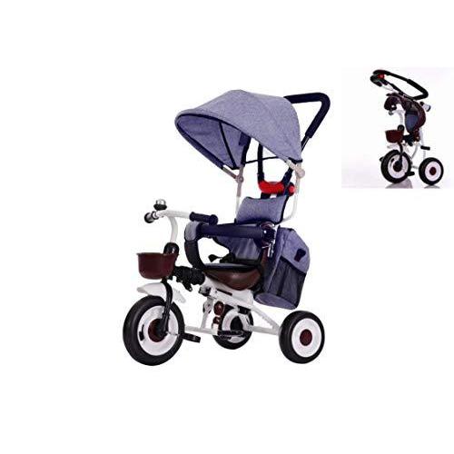 三輪車子供用折りたたみ 4 in Tricycle 乗用玩具 乗り物 子供乗せ1-6歳 持ち運び便利 バッグ付 かじとり サンシェー 三輪車