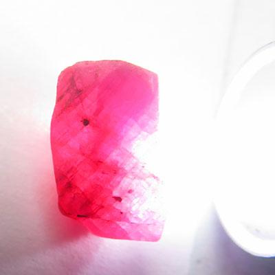 ルビー原石 南インド産 7.41ct ルース 結晶 天然石 7月 誕生石