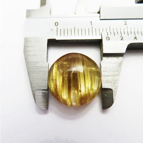 ゴールデンルチルクォーツ  キャッツアイ パワーストーン ルース 結晶 天然石の画像
