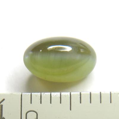 クリソベリルキャッツアイ ルース 1.95ct 天然石 レアストーン オーダーメイド プレゼントの画像