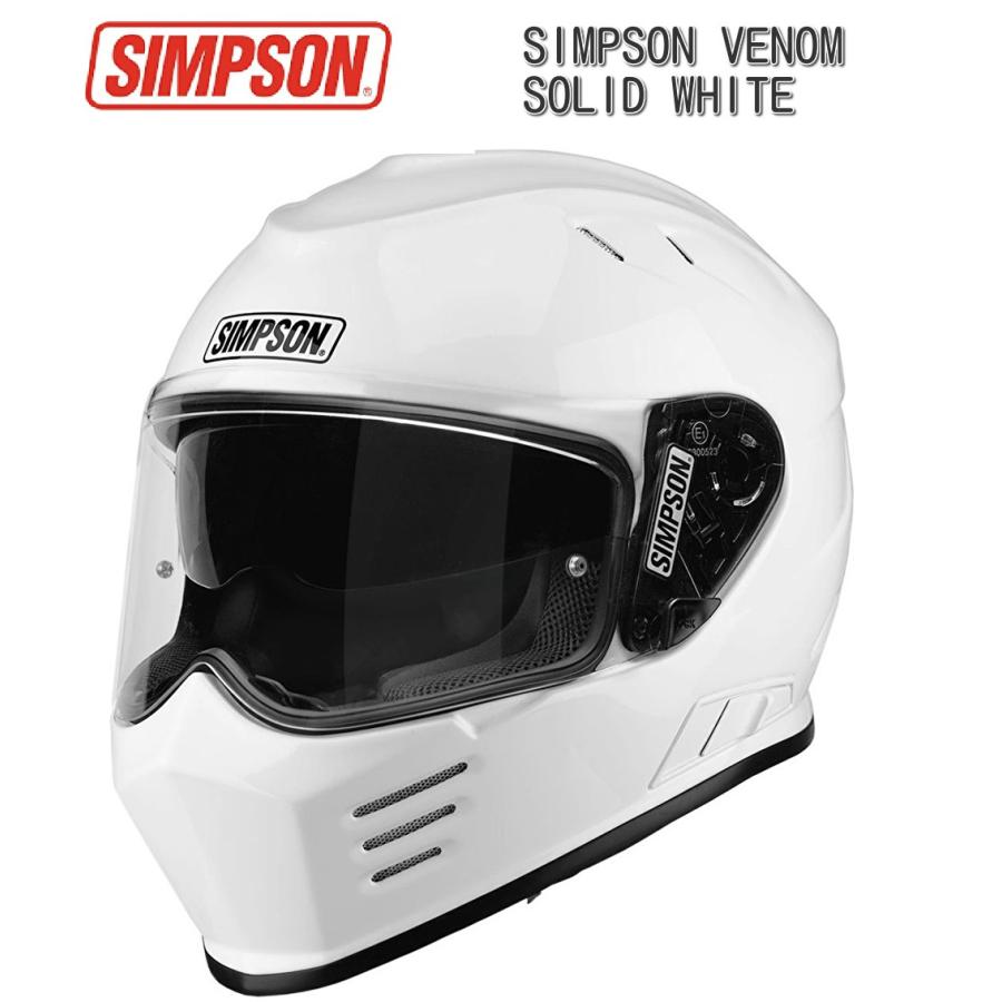 SIMPSON(バイク) SIMPSON シンプソン VENOM / ホワイト SIMPSON(バイク) SIMPSON シンプソン VENOM / ホワイト