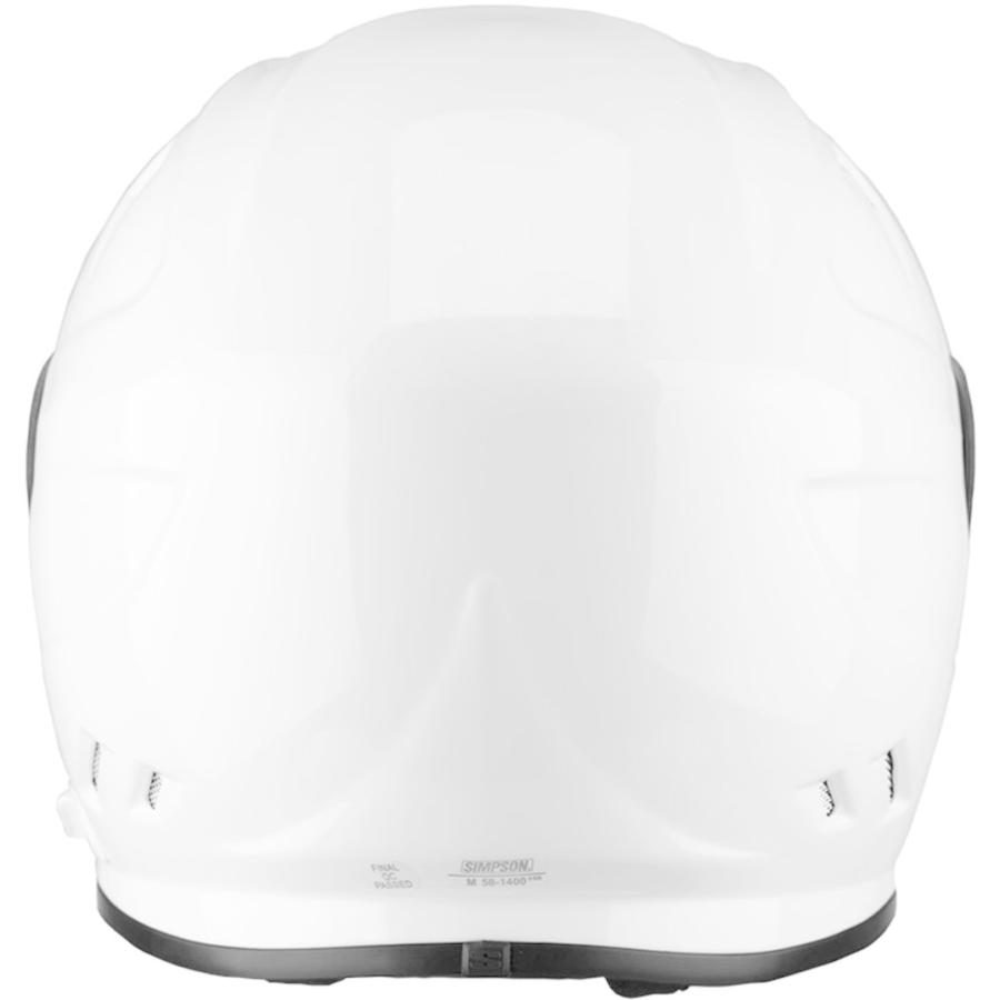 MサイズSIMSPON フルフェイスヘルメット ホワイトノーマルシールドもセット MサイズSIMSPON フルフェイスヘルメット ホワイトノーマル