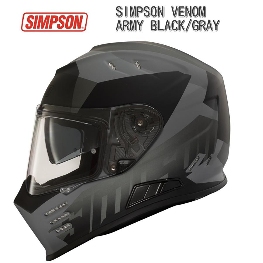 SIMSPON OUTLAW ヘルメット ブラック 58cm SIMPSON（バイク） 処分特価 SIMPSON シンプソン NORIX OUTLAW