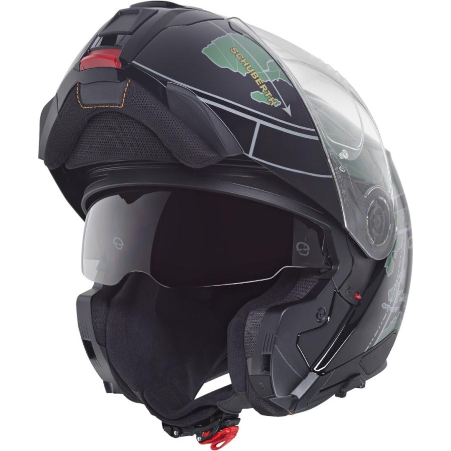 Schuberth C5 Globe シューベルト フリップアップヘルメット / ブラックマット・グリーン