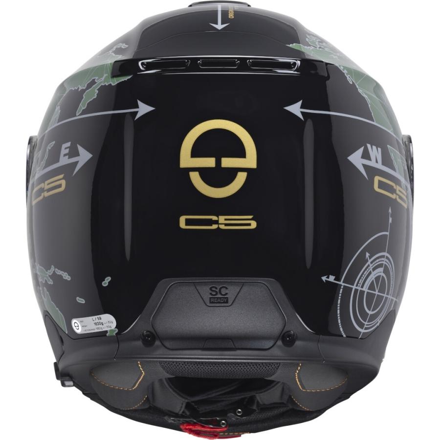 Schuberth C5 Globe シューベルト フリップアップヘルメット / ブラックマット・グリーン